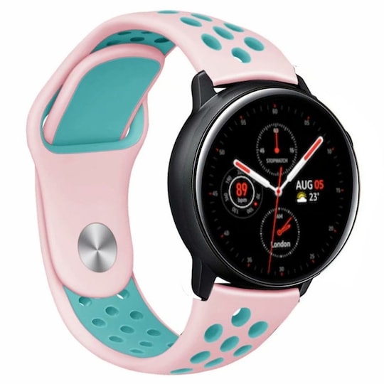 EBN-rannekoru Samsung Galaxy Watch Active 2 - vaaleanpunainen / minttu