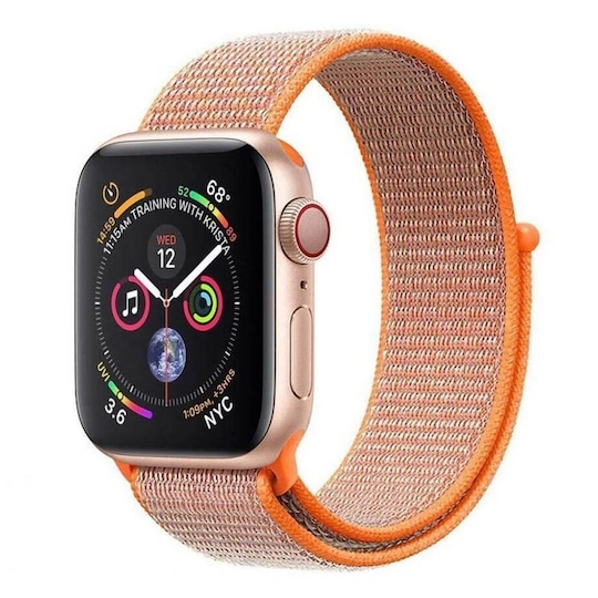Apple Watch 4 (40 mm) nylonrannekoru - Spicy Orange