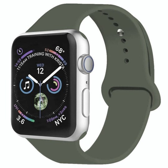 Apple Watch 4 (44mm) Sport Rannekoru - Tumma oliivi