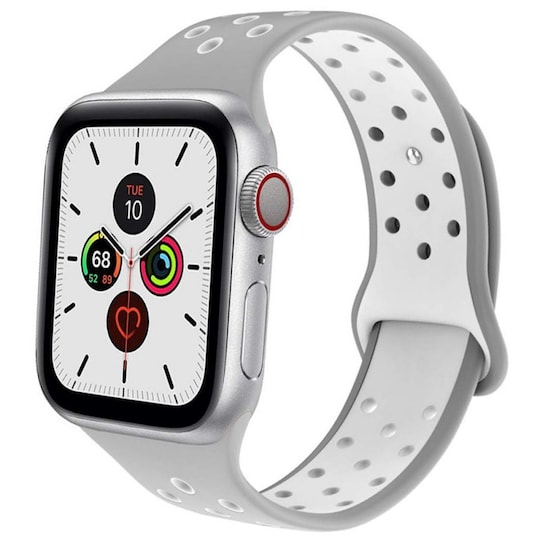 EBN Sport Rannekoru Apple Watch 5 (40mm) - harmaa / valkoinen