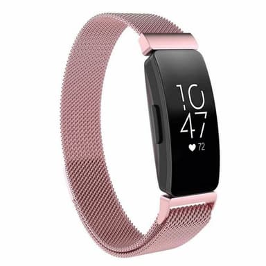 Milanese magneettinen rannekoru FITBIT Inspire / Inspire HR - vaaleanp