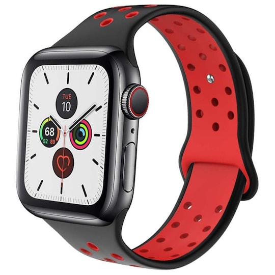 EBN Sport Rannekoru Apple Watch 5 (44mm) - musta / punainen