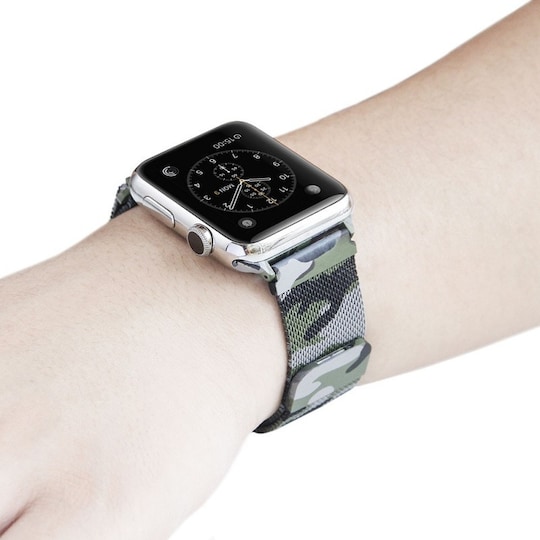 Apple Watch 38 rannekoru Milanese Camo - vihreä
