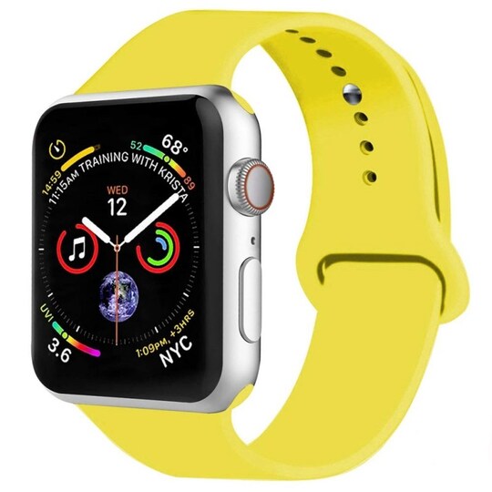 Apple Watch 4 (44mm) Sport Rannekoru - Keltainen