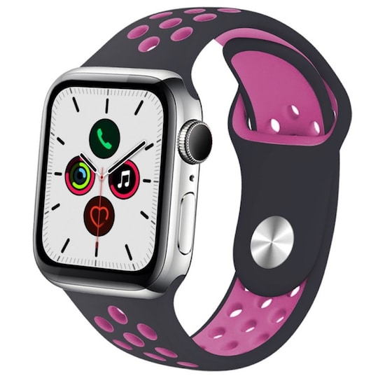 EBN Sport Rannekoru Apple Watch 5 (40mm) - musta / Vpunainen