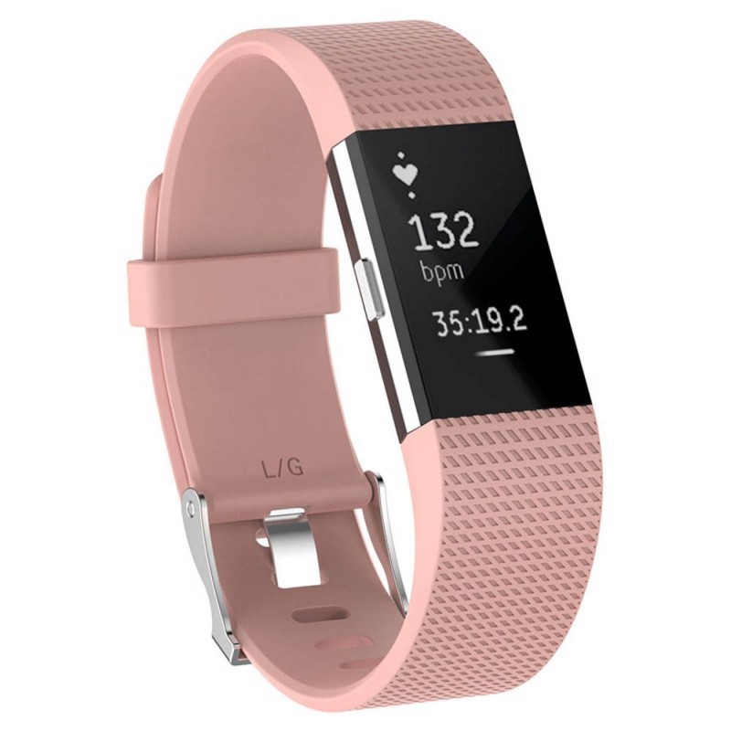 Sport Rannekoru Fitbit Charge 2 - Vpunainen