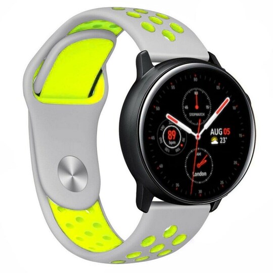 EBN-rannekoru Samsung Galaxy Watch Active 2 - harmaa / keltainen