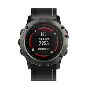 Nahkarannekoru Garmin Fenix 3 / 5X / 5X Plus - musta