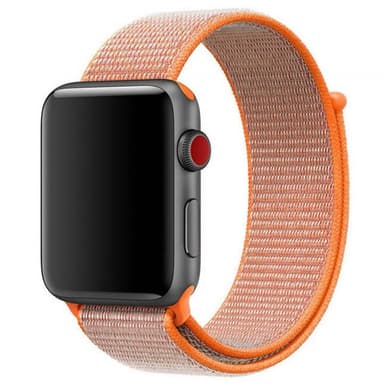 Apple Watch 42 mm nailonrannekoru - Spicy Orange