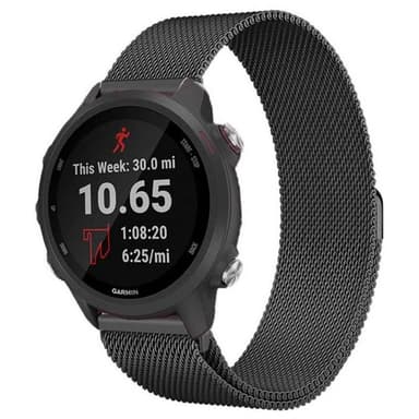 Milanese rannekoru GARMIN Forerunner 245/245 Music - musta