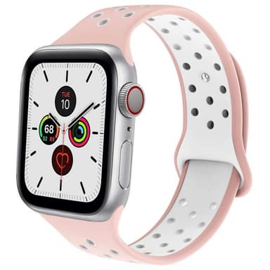EBN Sport Rannekoru Apple Watch 5 (44mm) - Vpunainen / valkoinen