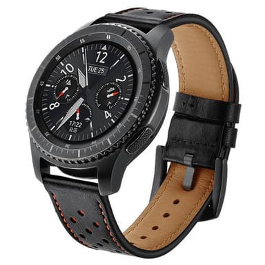 Nahkarannekoru Samsung Gear S3 Frontier / Classic (musta)