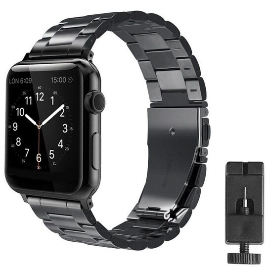Apple Watch 42mm Rannekoru ruostumatonta terästä (musta)
