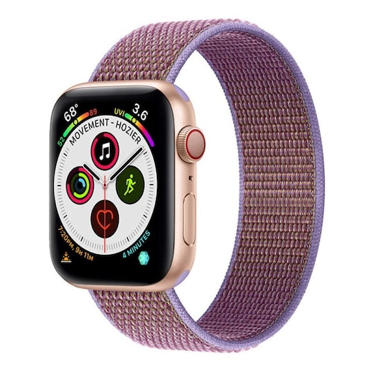 Apple Watch 5 (44 mm) nylonrannekoru - Lilac