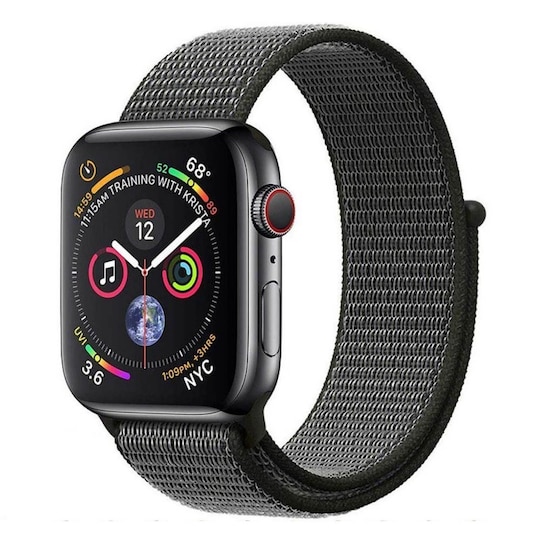 Apple Watch 4 (44 mm) nylonrannekoru - tumma oliivi