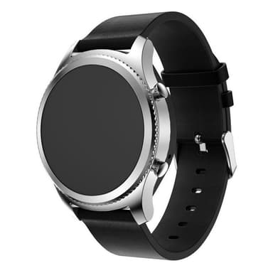 FX2 nahkarannekoru Samsung Gear S3 Frontier / Classic (musta)
