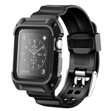 Apple Watch 38mm Armor rannekoru - musta