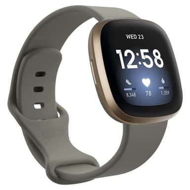 Sport Rannekoru Fitbit Versa 3 - Harmaa