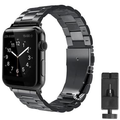 Rannekoru ruostumatonta terästä Apple Watch 4 (44mm) - musta