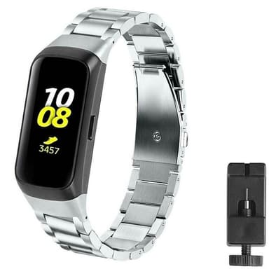 Rannekoru RSF-teräs Samsung Galaxy Fit (SM-R370) - hopea