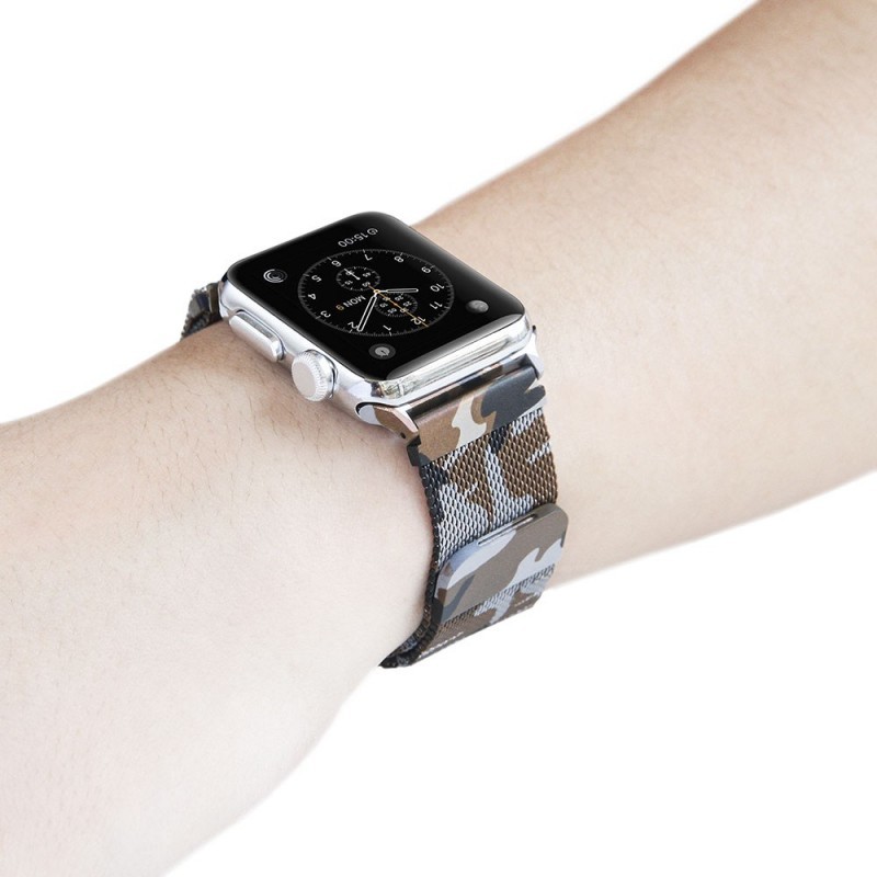 Apple Watch 4 (40) rannekoru Milanese Camo - ruskea