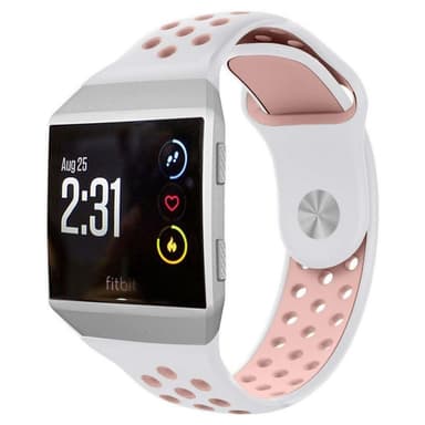 EBN Sport Rannekoru Fitbit Ionic - valkoinen / Vpunainen