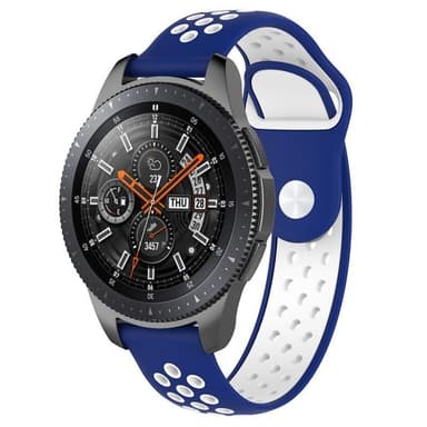 EBN Sport rannekoru Samsung Galaxy Watch 46mm-sininen / valkoinen
