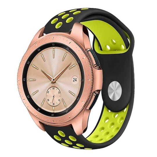EBN Sport rannekoru Samsung Galaxy Watch 42mm Musta-Vihreä (S)