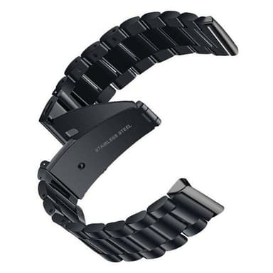 Rannekoru ruostumatonta terästä FITBIT Inspire / Inspire HR - musta