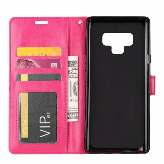 Lompakkokotelo 3-kortti Samsung Galaxy Note 9 (SM-N960F)  - pinkki