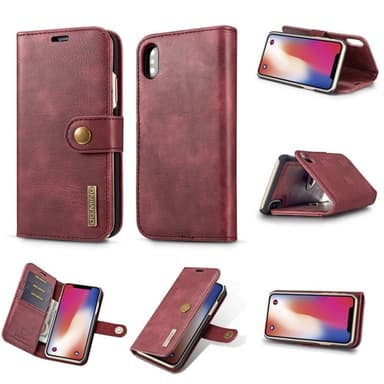 Lompakkokotelo DG-Ming 2i1 Apple iPhone XS Max (6.5 ")  - punainen