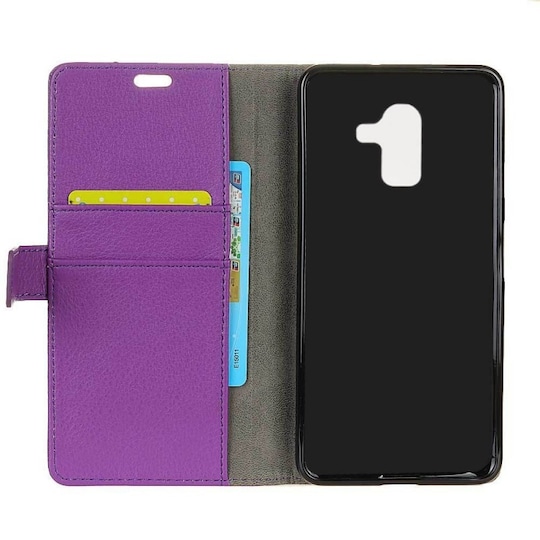 Lompakkokotelo 2-kortti Samsung Galaxy J8 2018 (SM-J800F)  - violetti
