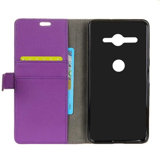 Lompakkokotelo 2-kortti Sony Xperia XZ2 Compact (H8324)  - violetti