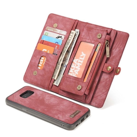 Multi Lompakkokotelo 11-kortti Samsung Galaxy S7 (SM-G930F)  - punaine