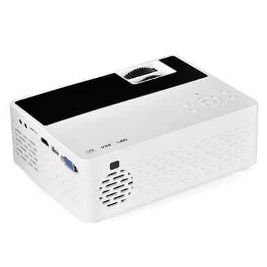 Hiljainen LCD-projektori 800x480P valkoinen