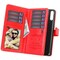 Lompakkotelo Flexi 9-kortti Asus Zenfone 5 / 5Z (ZE620KL)  - punainen