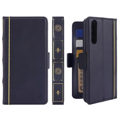 Retro kirja lompakko 2i1 Huawei P20 Pro (CLT-L29)  - musta