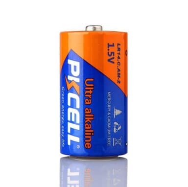 PKCELL-paristot 1,5 V alkalinen LR14.C.AM-2, 2 kpl