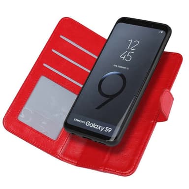 MOVE lompakkokotelo 2i1 Samsung Galaxy S9 (SM-G960F)  - punainen