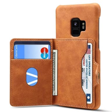 Vintage-matkakortti 3-kortti Samsung Galaxy S9 (SM-G960F)  - ruskea