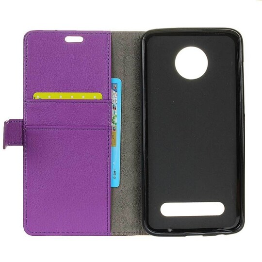 Lompakkokotelo 2-korttiinen Motorola Moto Z3 Play (XT1929)  - violetti