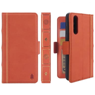 Retro kirja lompakko 2i1 Huawei P20 Pro (CLT-L29)  - oranssi