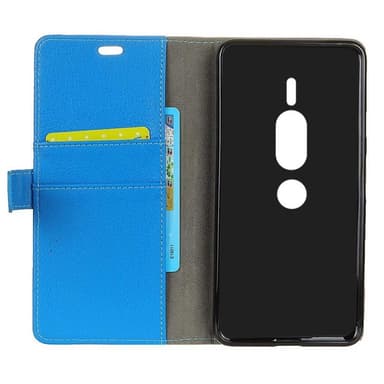 Lompakkokotelo 2-kortti Sony Xperia XZ2 Premium (H8166)  - sininen