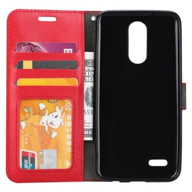 Lompakkokotelo 3-kortti LG K9 2018 (X210N)  - punainen