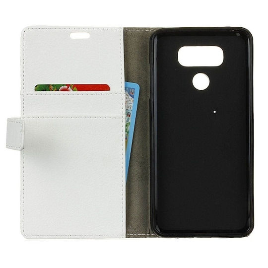 Lompakkokotelo 2-kortti LG V40 ThinQ (LM-V405)  - valkoinen