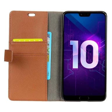 Lompakkokotelo 2-kortti Huawei Honor 10 (COL-AL10)  - ruskea