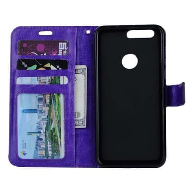 Lompakkokotelo 3-kortti Huawei P Smart 2018 (FIG-L21)  - violetti