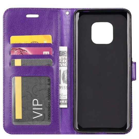 Lompakkokotelo 3-kortti Huawei Mate 20 Pro (LYA-L29)  - violetti
