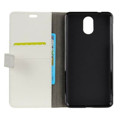 Lompakkokotelo 2-kortti Nokia 3.1 2018 (TA-1063)  - valkoinen