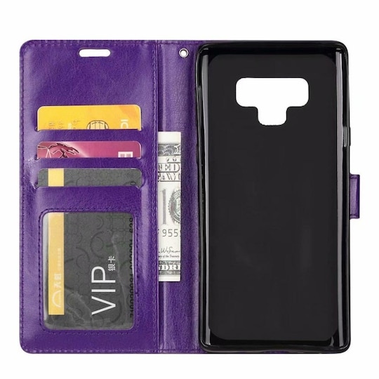 Lompakkokotelo 3-kortti Samsung Galaxy Note 9 (SM-N960F)  - violetti